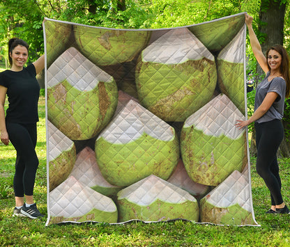 Coconut 3D Print Quilt