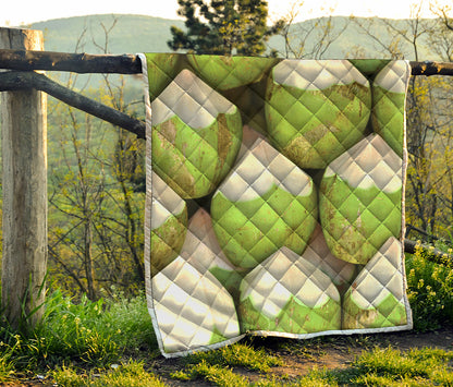 Coconut 3D Print Quilt
