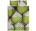 Coconut 3D Print Quilt Bed Set