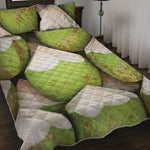 Coconut 3D Print Quilt Bed Set
