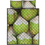 Coconut 3D Print Quilt Bed Set