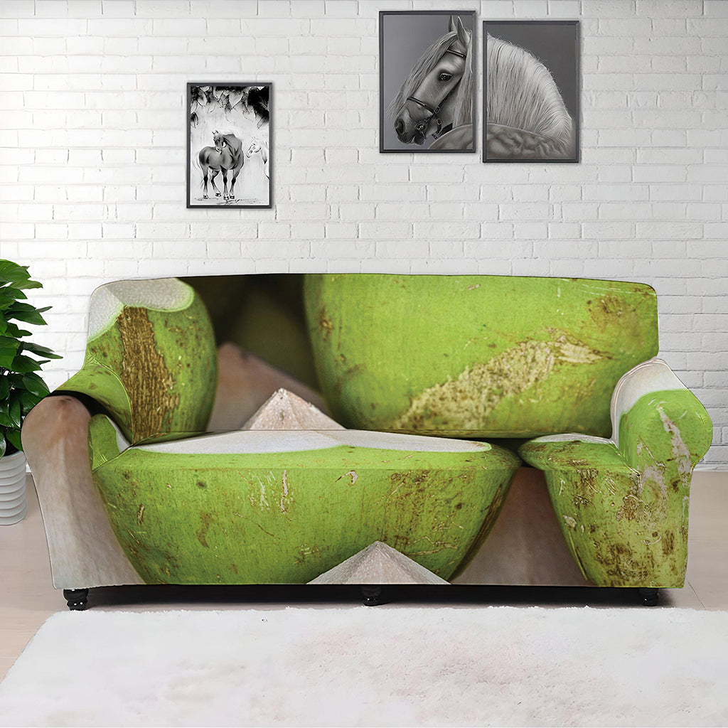 Coconut 3D Print Sofa Cover