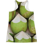 Coconut 3D Print Women's Racerback Tank Top