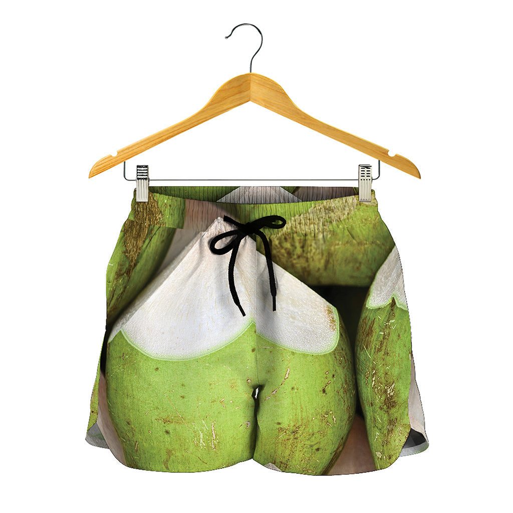 Coconut 3D Print Women's Shorts