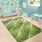 Coconut Leaf Print Area Rug