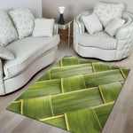 Coconut Leaf Print Area Rug