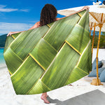 Coconut Leaf Print Beach Sarong Wrap