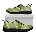 Coconut Leaf Print Black Running Shoes