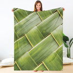Coconut Leaf Print Blanket
