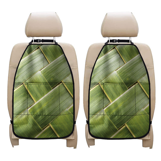 Coconut Leaf Print Car Seat Organizers