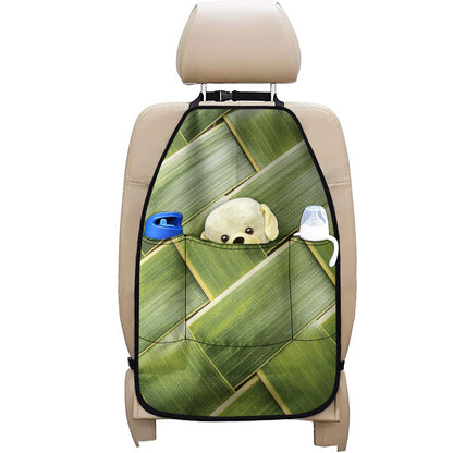 Coconut Leaf Print Car Seat Organizers