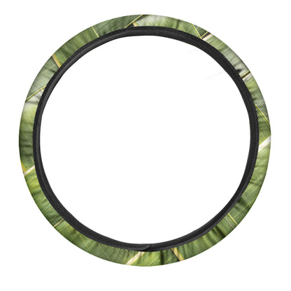 Coconut Leaf Print Car Steering Wheel Cover