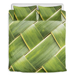 Coconut Leaf Print Duvet Cover Bedding Set