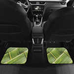 Coconut Leaf Print Front and Back Car Floor Mats