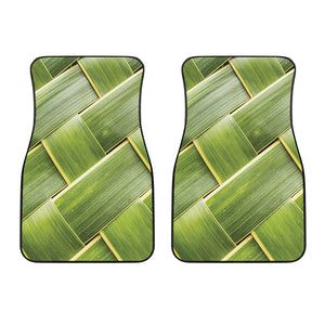 Coconut Leaf Print Front Car Floor Mats