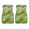 Coconut Leaf Print Front Car Floor Mats