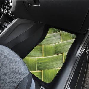 Coconut Leaf Print Front Car Floor Mats