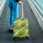 Coconut Leaf Print Luggage Cover