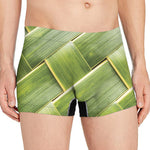 Coconut Leaf Print Men's Boxer Briefs