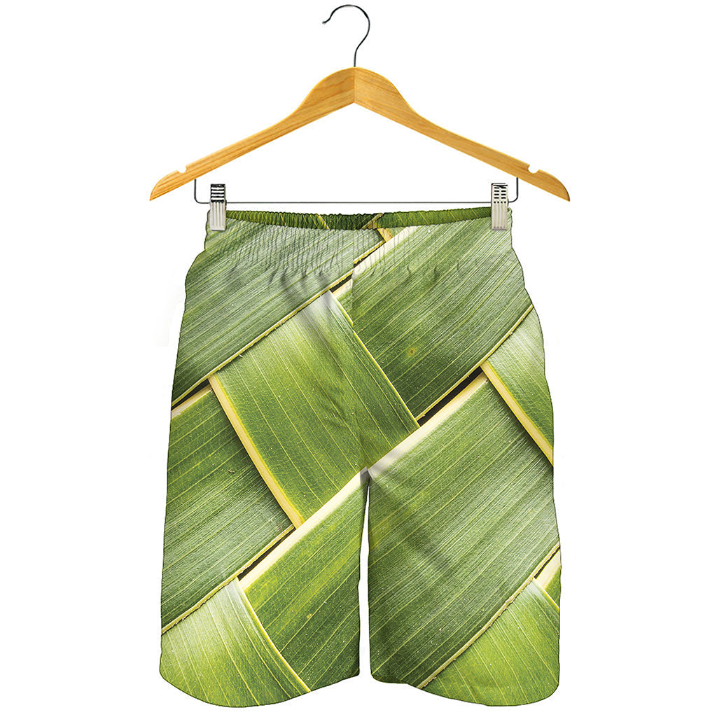 Coconut Leaf Print Men's Shorts