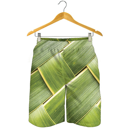 Coconut Leaf Print Men's Shorts