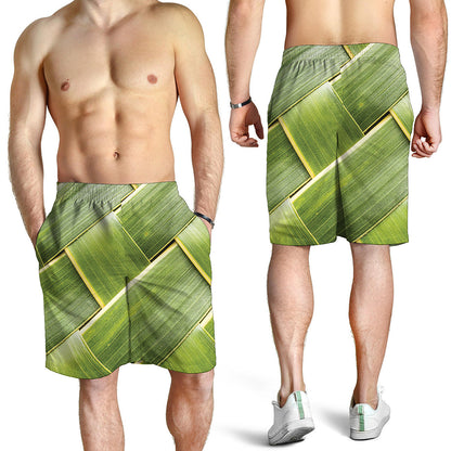 Coconut Leaf Print Men's Shorts