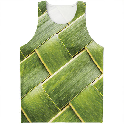 Coconut Leaf Print Men's Tank Top