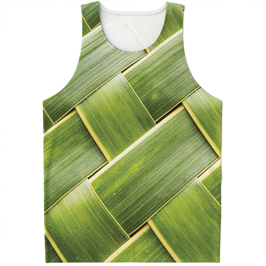 Coconut Leaf Print Men's Tank Top