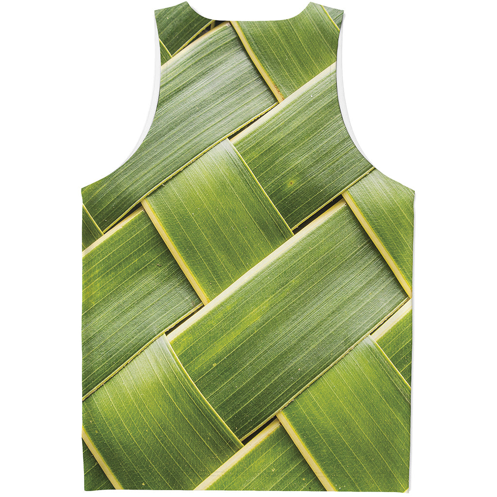 Coconut Leaf Print Men's Tank Top
