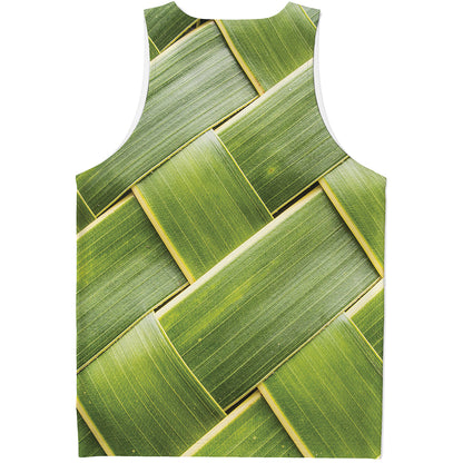 Coconut Leaf Print Men's Tank Top