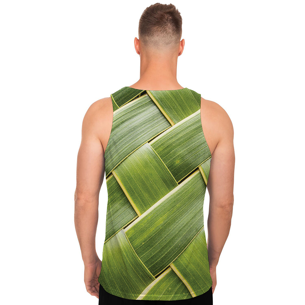 Coconut Leaf Print Men's Tank Top