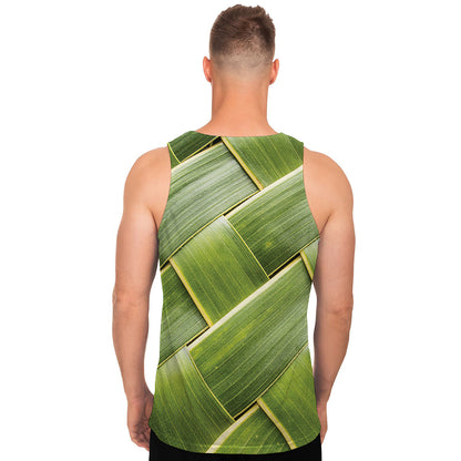 Coconut Leaf Print Men's Tank Top