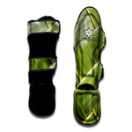 Coconut Leaf Print Muay Thai Shin Guard