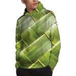 Coconut Leaf Print Pullover Hoodie