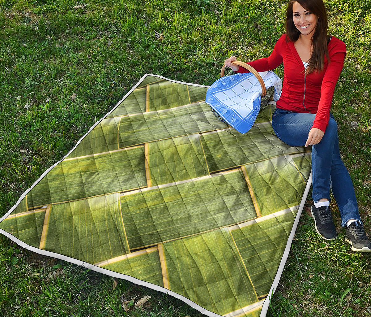 Coconut Leaf Print Quilt