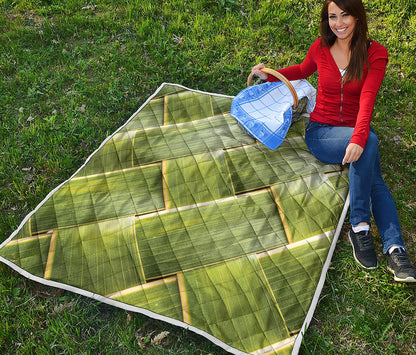 Coconut Leaf Print Quilt