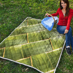 Coconut Leaf Print Quilt