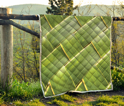 Coconut Leaf Print Quilt