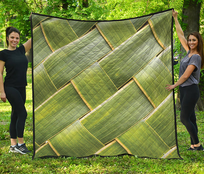 Coconut Leaf Print Quilt