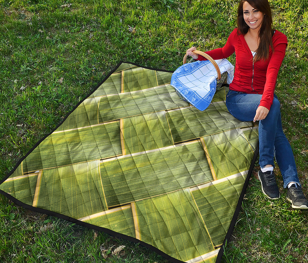 Coconut Leaf Print Quilt