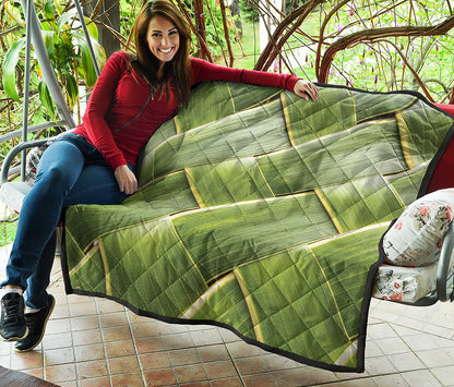 Coconut Leaf Print Quilt