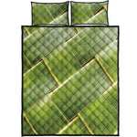 Coconut Leaf Print Quilt Bed Set