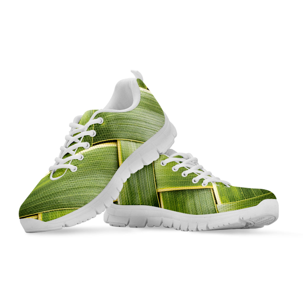 Coconut Leaf Print White Sneakers
