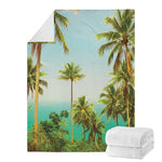 Coconut Tree Print Blanket