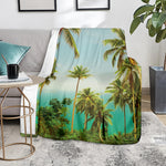 Coconut Tree Print Blanket