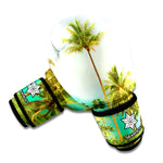 Coconut Tree Print Boxing Gloves