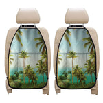 Coconut Tree Print Car Seat Organizers