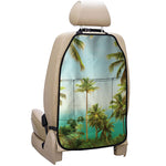 Coconut Tree Print Car Seat Organizers