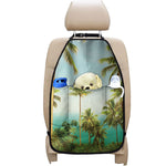 Coconut Tree Print Car Seat Organizers