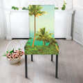 Coconut Tree Print Dining Chair Slipcover